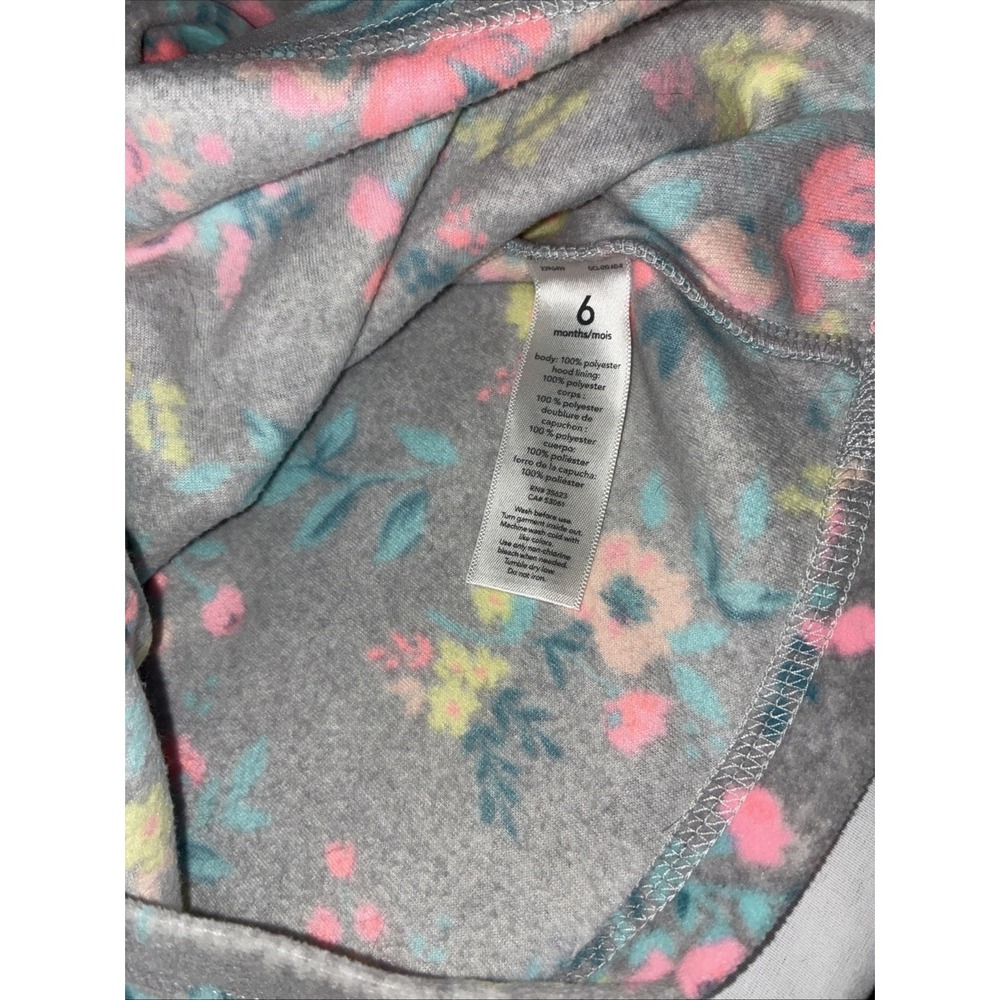 Carter's Baby 3 Pack One-Piece Suits & Hooded Fleece Sweater 6-9 Months Multi - Picture 15 of 16